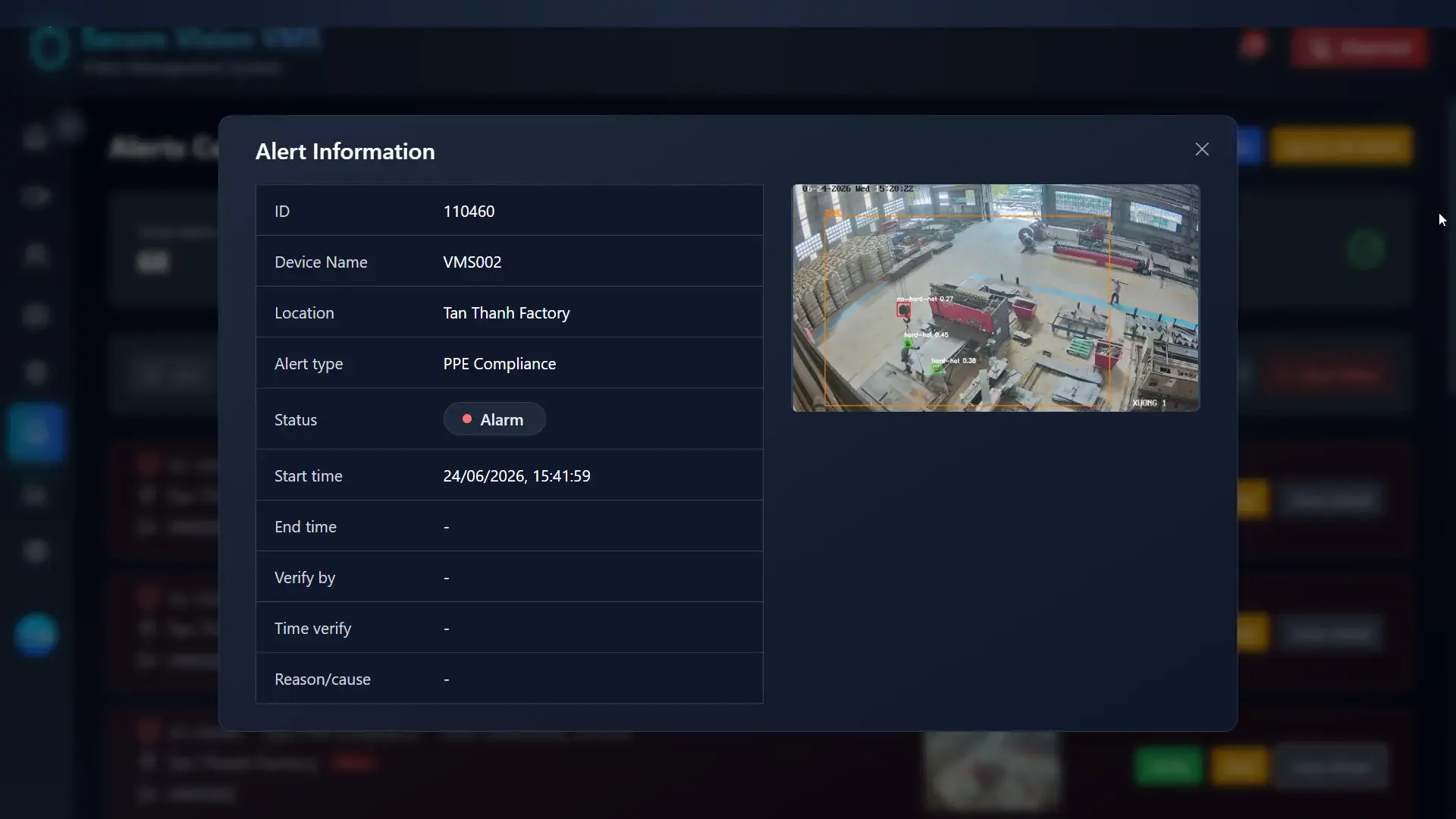 video-management-system-ai-alert-center-ppe-compliance-incident-monitoring-dashboard