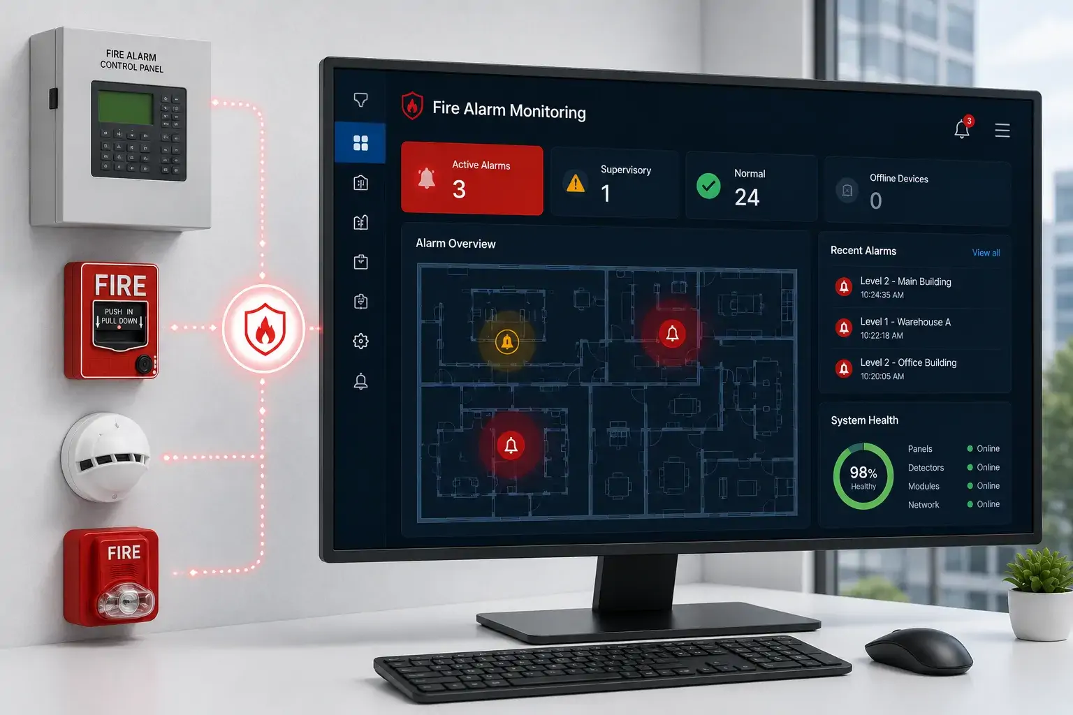 real-time-fire-alarm-monitoring